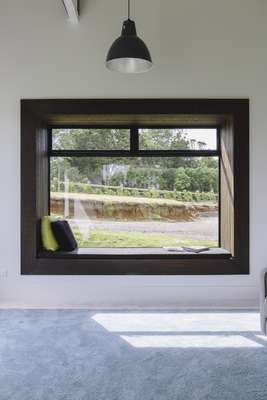 Window seat offers a spot for contemplation