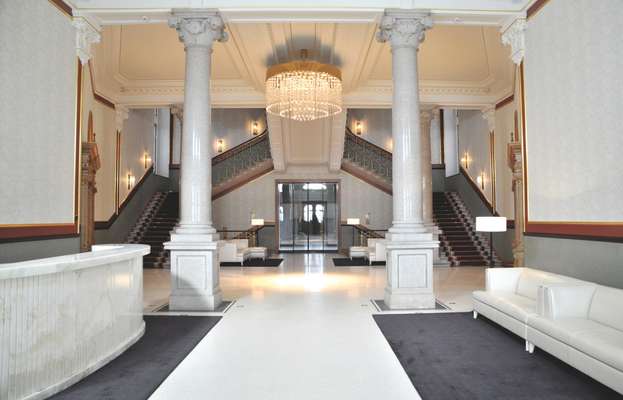 The main lobby and entrance
