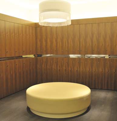 The changing rooms in the gentleman’s salon