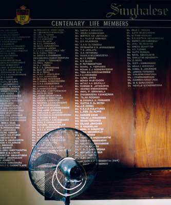 Roll call of members at Broomfield Cricket Club