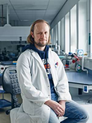 Andreas Elsaesser works on the programme for a future Mars landing