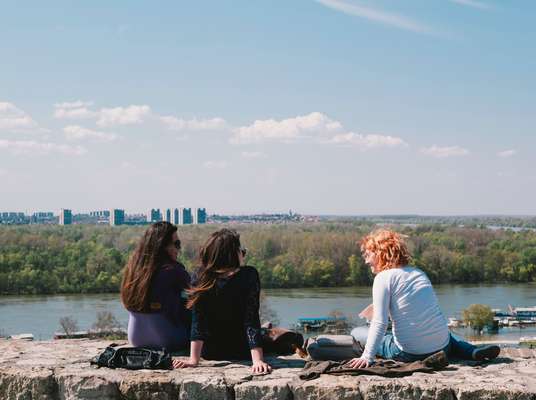 Novi Beograd and the Sava river as seen from Kalemegdan