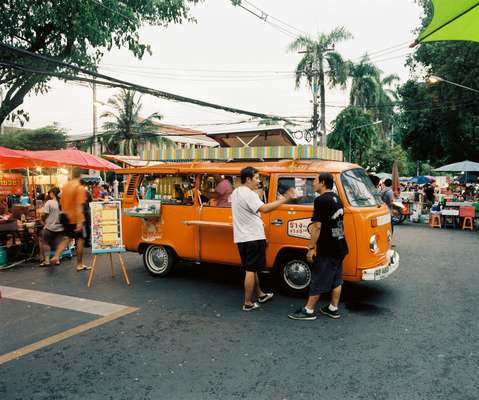 Refreshments for sale at a local market