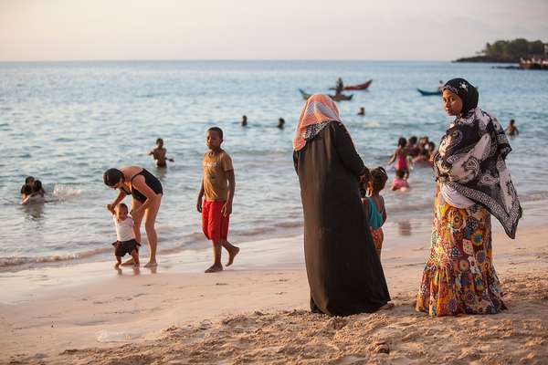 The beach in Maroni, Grand Comoros 