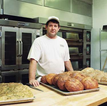 Bread is baked daily in the cookery school for Viking’s shop