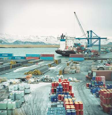 The city’s container port