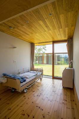 Bedrooms face onto the courtyard