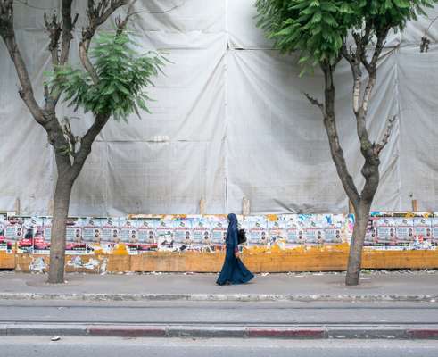 Daily life in the buisness centre of Tunis