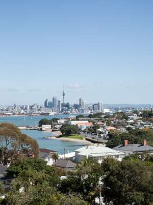 Downtown Auckland in the distance