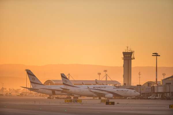 Sunrise at Ben Gurion