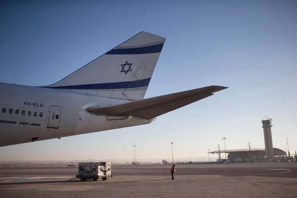 El Al aircraft at Ben Gurion International airport