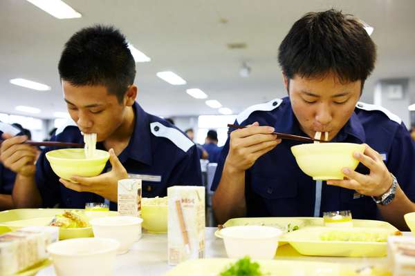 Students at the canteen