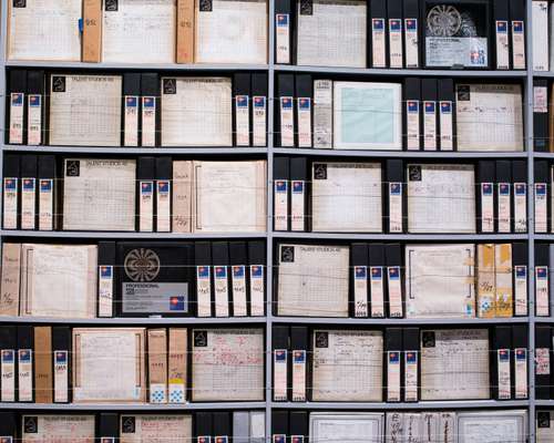Multitrack tape archive in the ECM exhibition