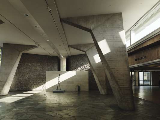 Alberto Giacometti’s ‘Walking Man’ in the lobby