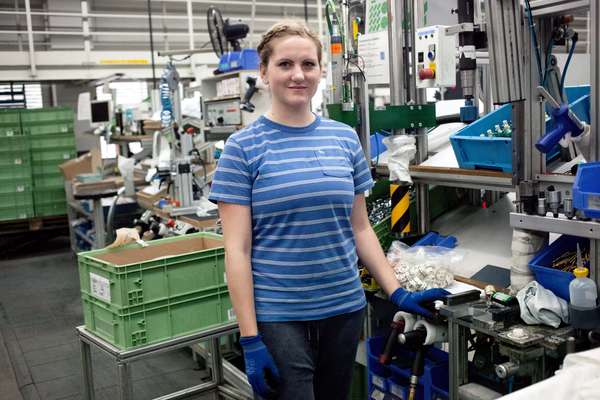 Lara Segatz in Hansgrohe fitting centre