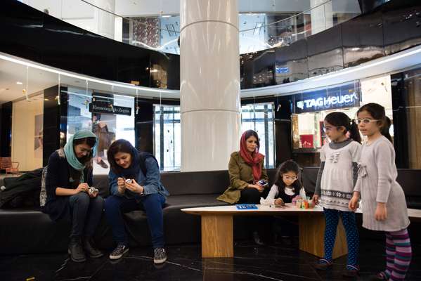 Shoppers in Zara  at Mega Mall