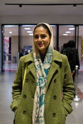 Negin, a model, shopping at Zara in Mega Mall at the start of Nowruz