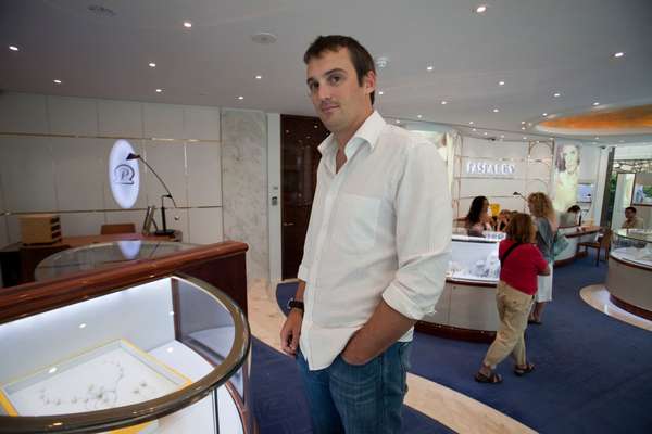 James Paspaley, executive director of the Paspaley Group, in its retail shop