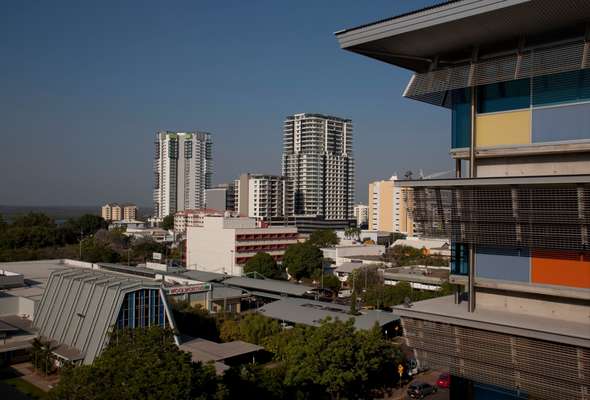 The city’s skyline