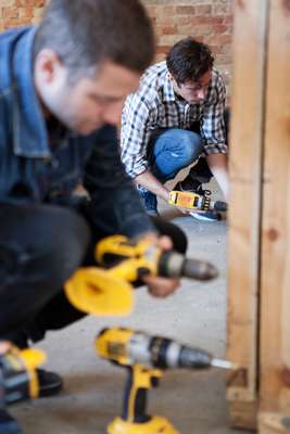 Technicians Tim Summers and Errol Perkins