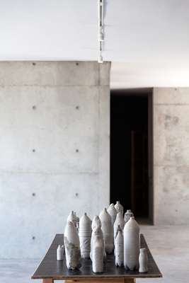 Work on display in the gallery
