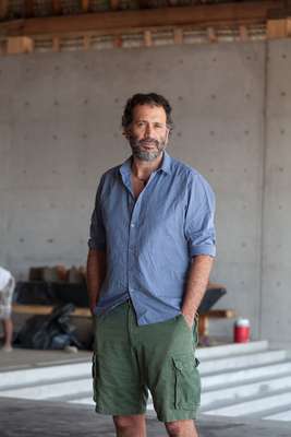 Bosco Sodi at the studio