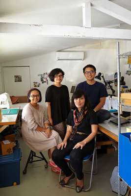 (L–R) Nuri Fatima, Tisa Granicia, Bathsebha Satyaalangghya and Fauzy Prasetya Kamal of Kandura Ceramic