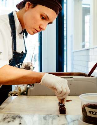 In the chocolate lab of East Van Roadsters