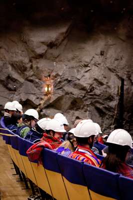 Summit delegates meet deep underground