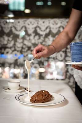 ‘Legendary’ chocolate mousse with double cream
