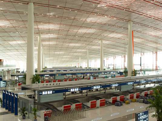 Terminal 3 at Beijing Capital Airport designed by Foster + Partners