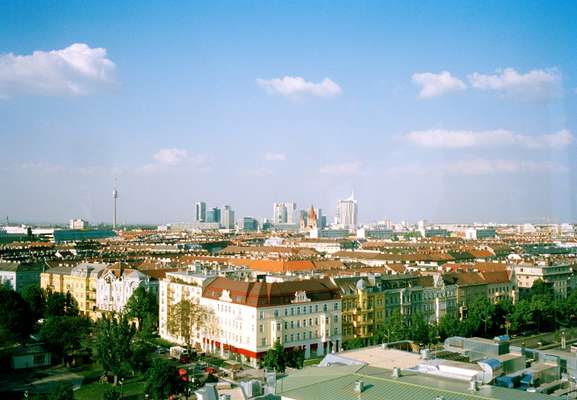 View from the Prater ferris wheel