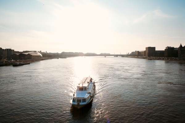 Sightseeing boat on the Danube