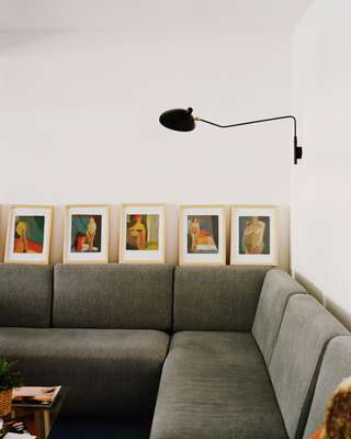 Artworks adorn the Lequerica grandparents’ apartment