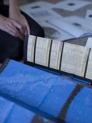 Paterson peruses her beloved star maps  