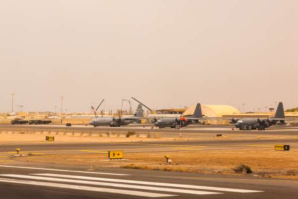 US planes on the airfield