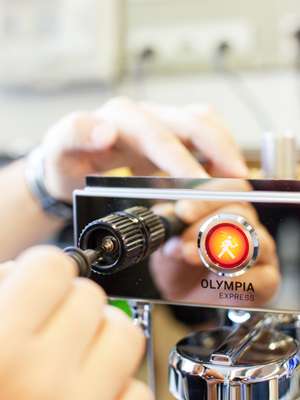 Handcrafting an Olympia Express machine