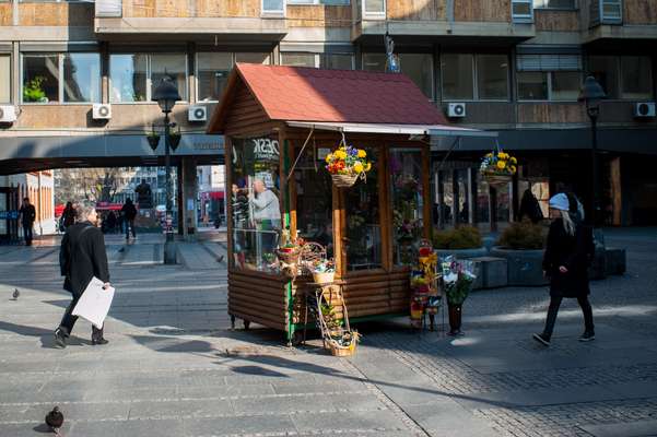 Flower Kiosk on Knez Mihailova, Belgrade