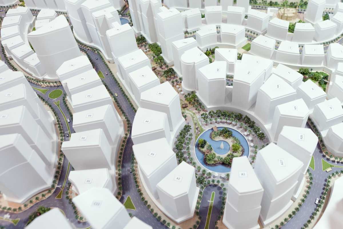 The model plan of Al Hilal City