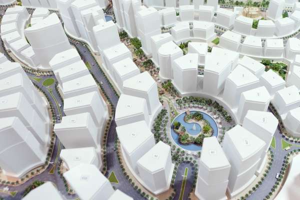 The model plan of Al Hilal City