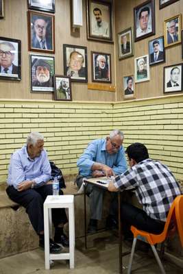 Board games in the Sha’ab Tea House