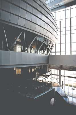 Upper tier of plenary hall