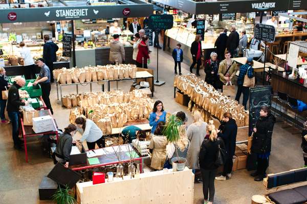 Kooperativet pick-up point in Mathallen food market in Oslo