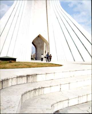 The Azadi Tower in Tehran, built in 1971 to commemorate the 2,500th anniversary of the Persian Empire 