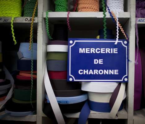 Novelty sign at the Mercerie de Charonne