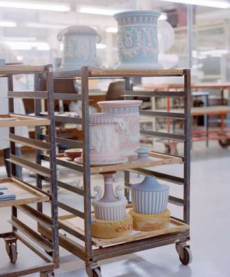 Borghese vases during production