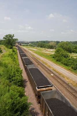 Coal used to fuel the power plants in the city