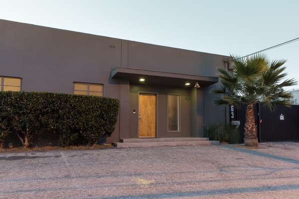 The façade of Ruscha's studio