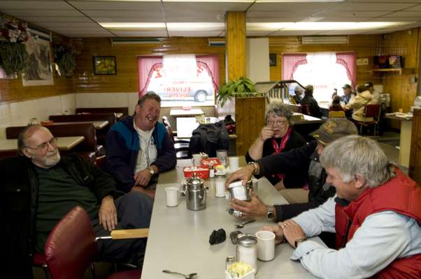 Prospectors in the Gold Range Café 