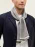 Narrow merino wool scarf